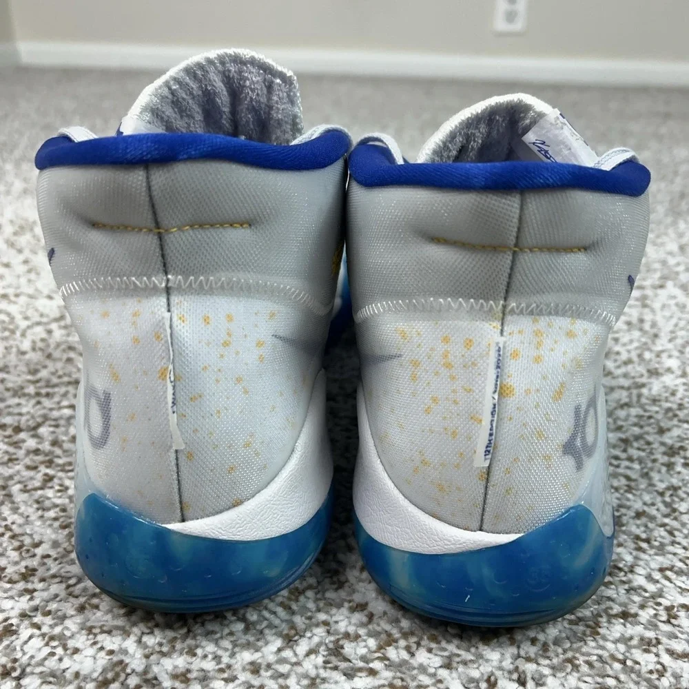 Nike Shoes Mens Size 11 White Zoom KD 12 Warriors Basketball Mid Top Sneakers
